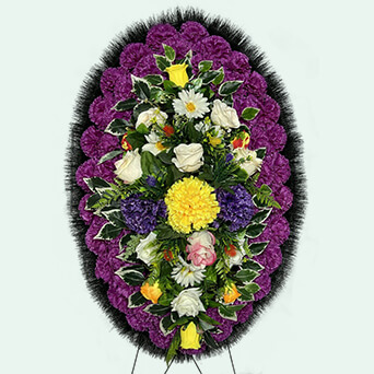 Венок из искусственных цветов